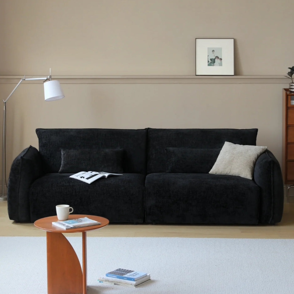 HomeDor Scandinavian Medieval Style Chenille Straight Sofa
