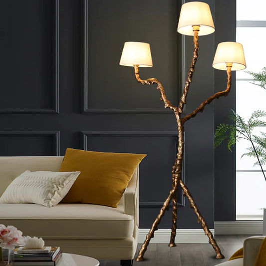 HomeDor Luxury 3-Head Floor Lamp