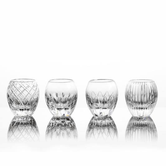 HomeDor Luxury Crystal Engraved Black Tea Cup