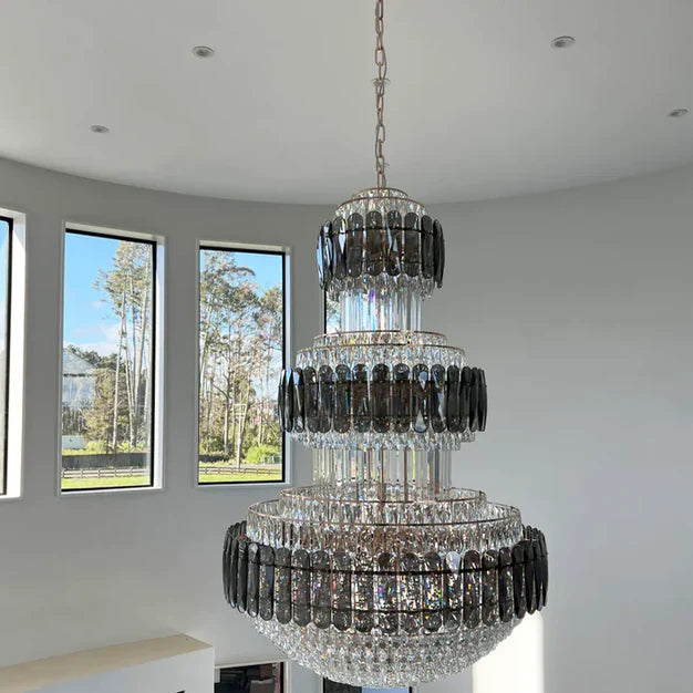 HomeDor Premium Extra Large Luxury Gourd Shape Crystal Chandelier