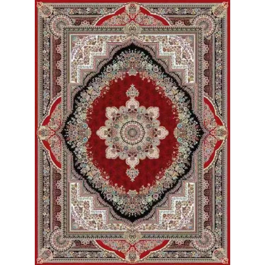 Persian Rug Vintage Oriental Luxury Red High-Density Carpet