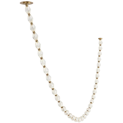 HomeDor Modern Glass Pearl Necklace Pendnat Chandelier