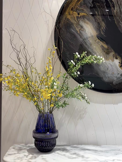 HomeDor Luxury Crystal Vase for Table Decor