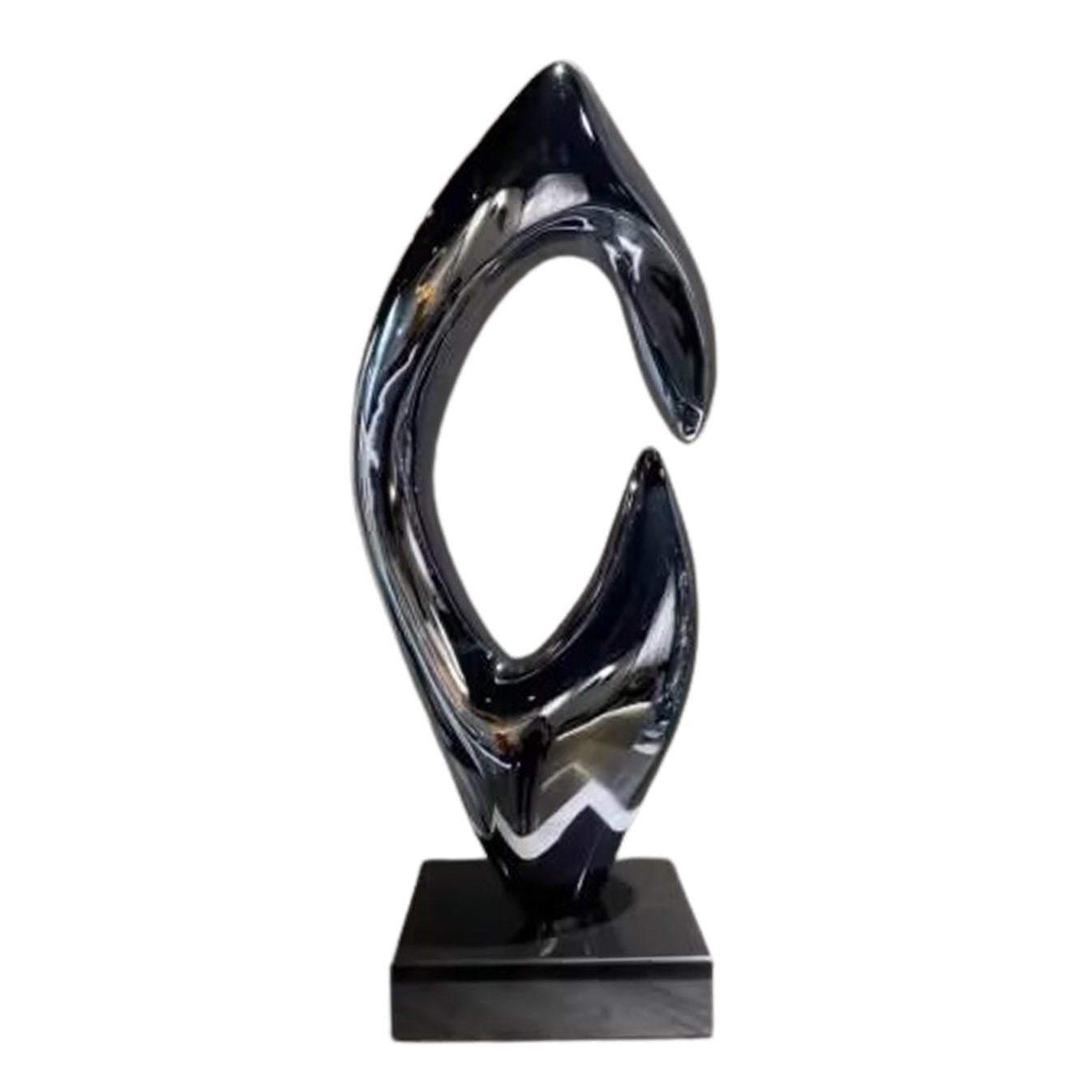 HomeDor Artistic Black Fiberglass Sculpture