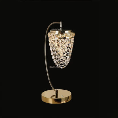 HomeDor Premium Modern Luxury Conch Crystal Table Lamp