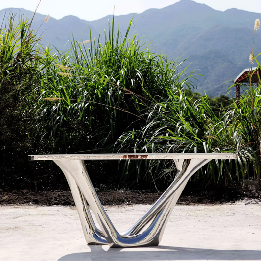 HomeDor Modern Stainless Steel Coffee Table