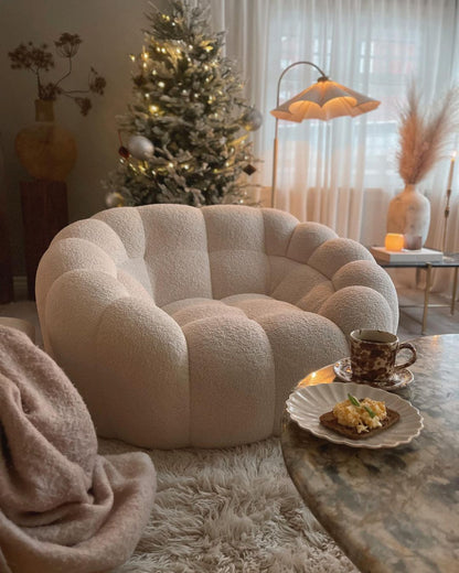 HomeDor Fleece Teddy Loveseat Sofa Chair