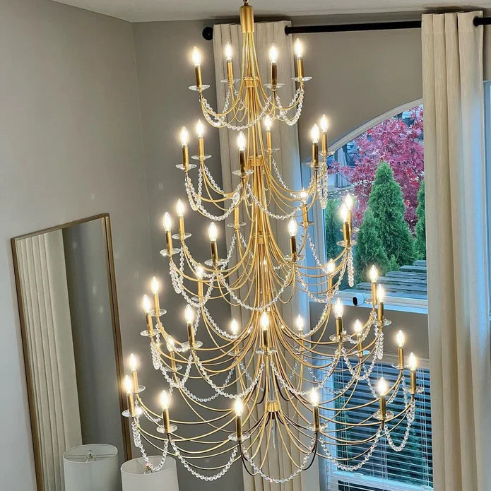 HomeDor Lettie Christmas Tree Shape Candle Chandelier