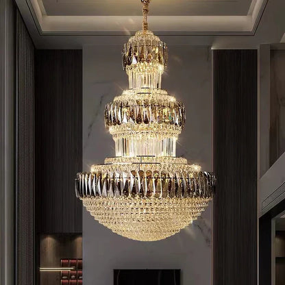 HomeDor Premium Extra Large Luxury Gourd Shape Crystal Chandelier