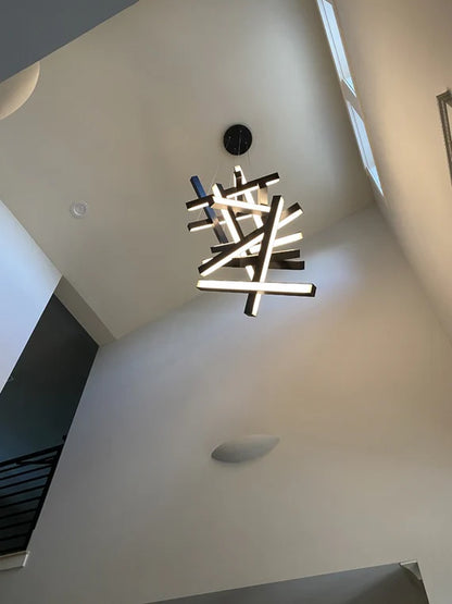 HomeDor Modern Vertical Geometric Pendant