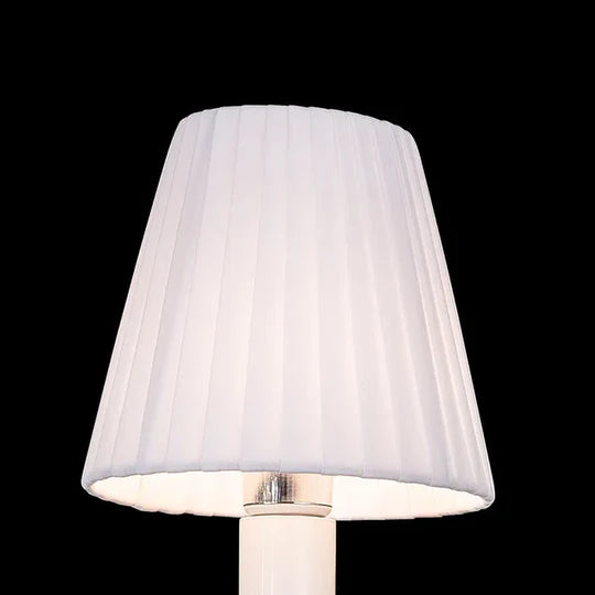 HomeDor Premium Laurel Luxury Vintage White Lampshade Wall Sconce