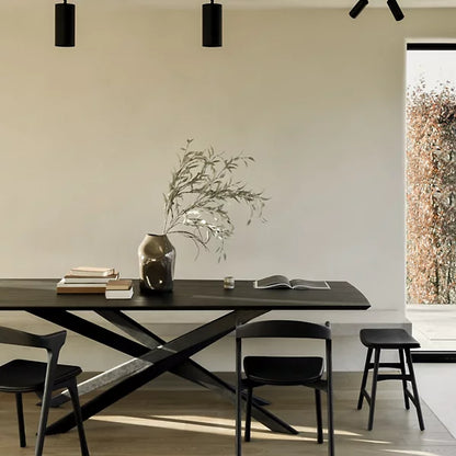 HomeDor Oval/Round/Rectangular Oak Dining Table