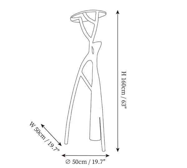 HomeDor Artistic Humanoid Standing Floor Lamp