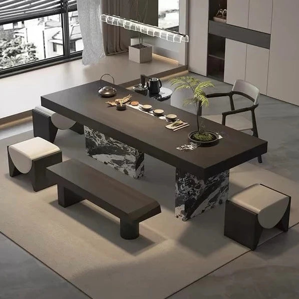 HomeDor Italian Style Marble Leg Dining Room Table/Office Table