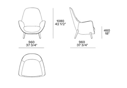 HomeDor Creative Backrests King Chair with Tray