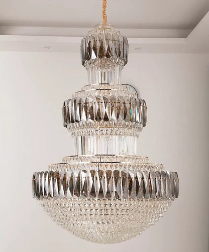 HomeDor Premium Extra Large Luxury Gourd Shape Crystal Chandelier