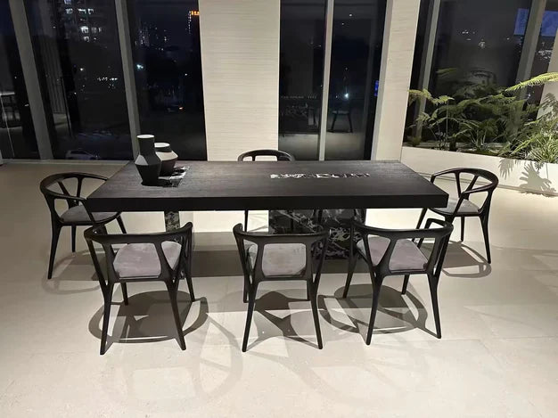 HomeDor Italian Style Marble Leg Dining Room Table/Office Table