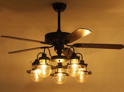 HomeDor  Modern Creative Industrial Style Ceiling Fan Light