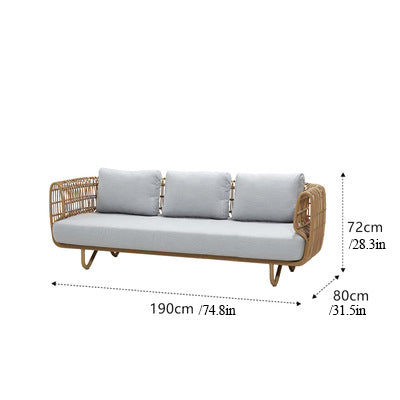 HomeDor Nordic Outdoor Rattan Sofa