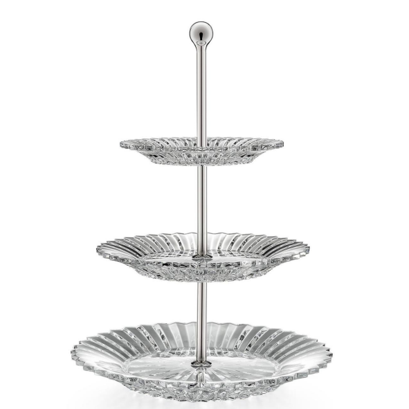 HomeDor Modern Luxury Crystal 1/2/3 Tiers Pastry Stand