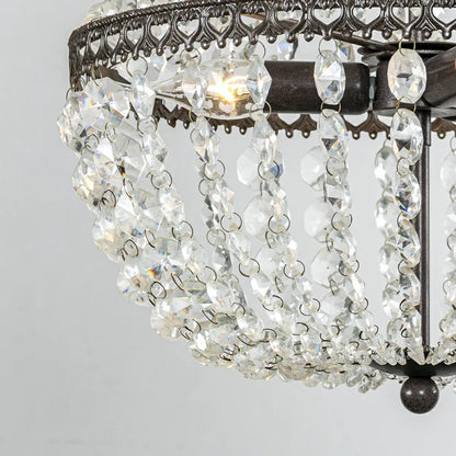Lance Vintage Perlen Kristall Kronleuchter