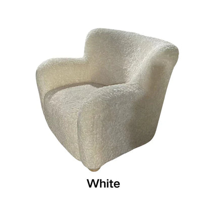 Ready to Ship | Cream White Shearling Accent Sofa Chair