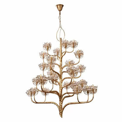 HomeDor Vintage Creative Brass Tree Branch Chandelier