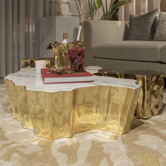 HomeDor Luxury Marble  Center Table