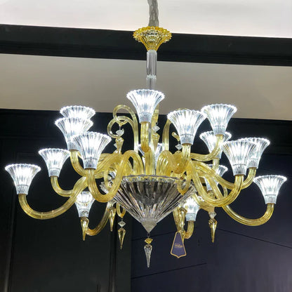 HomeDor  Luxury Premium Laurel Oriental Classical Crystal Chandelier