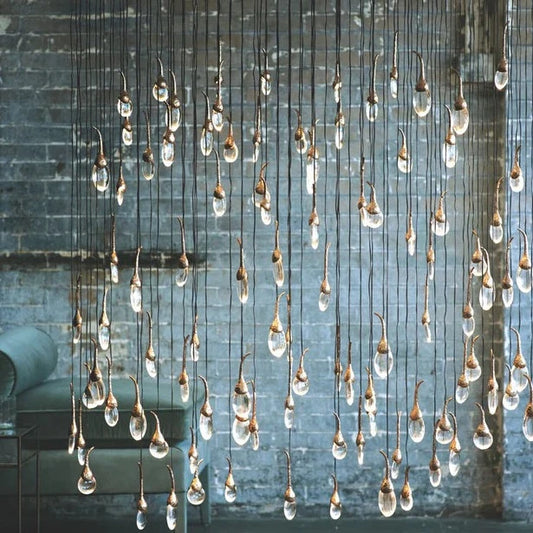 HomeDor Luxury Creative Gold Tadpole Crystal Chandelier