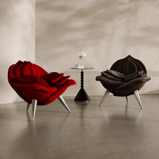 HomeDor Italian Creative Rose Petal Sofa Chair