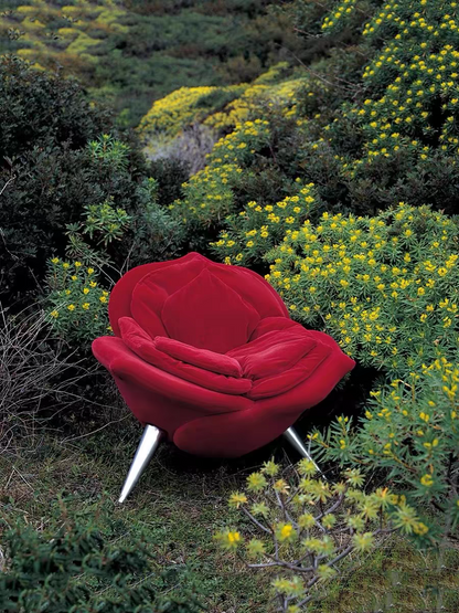 HomeDor Italian Style Creative Rose Petal Sofa Chair