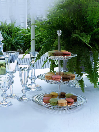 HomeDor Modern Luxury Crystal 1/2/3 Tiers Pastry Stand