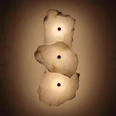 HomeDor Modern Creative Irregular Marble Chips Wall Sconce