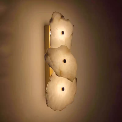 HomeDor Modern Creative Irregular Marble Chips Wall Sconce