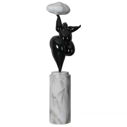 HomeDor Abstract Creative Figure Sculpture Cloud Floor Lamp