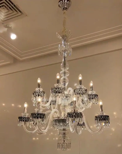 HomeDor Premium Luxury Diva Vintage Candle Crystal Chandelier