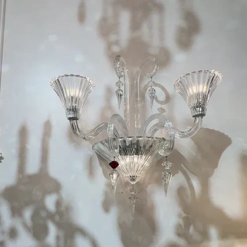 HomdeDor Premium Oriental Classical 2/3-Arm  Crystal Wall Sconce